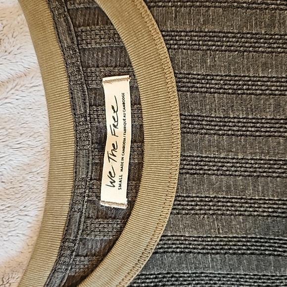 We the Free Escape Ribbed Knit Tee, Sz. S - Picture 5 of 9